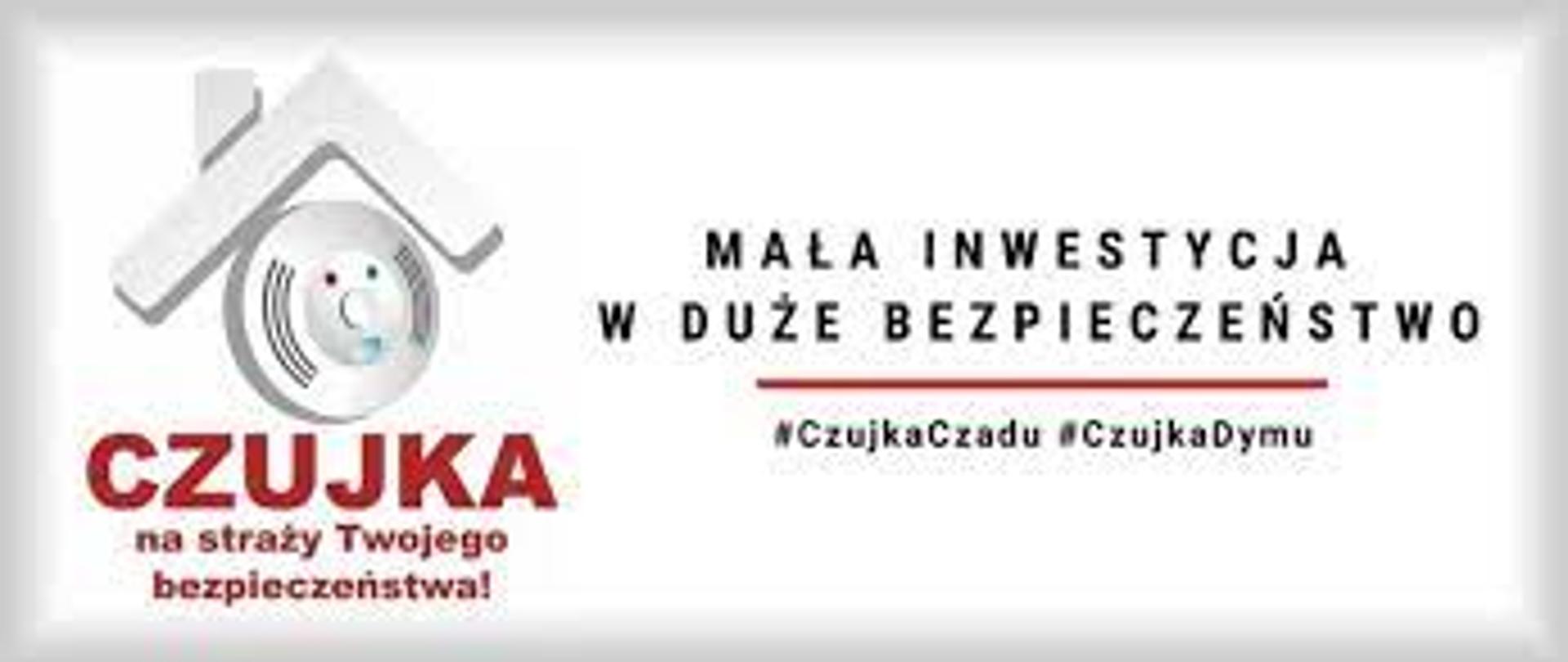 Obraz przedstawia czujkę. Obok napis.