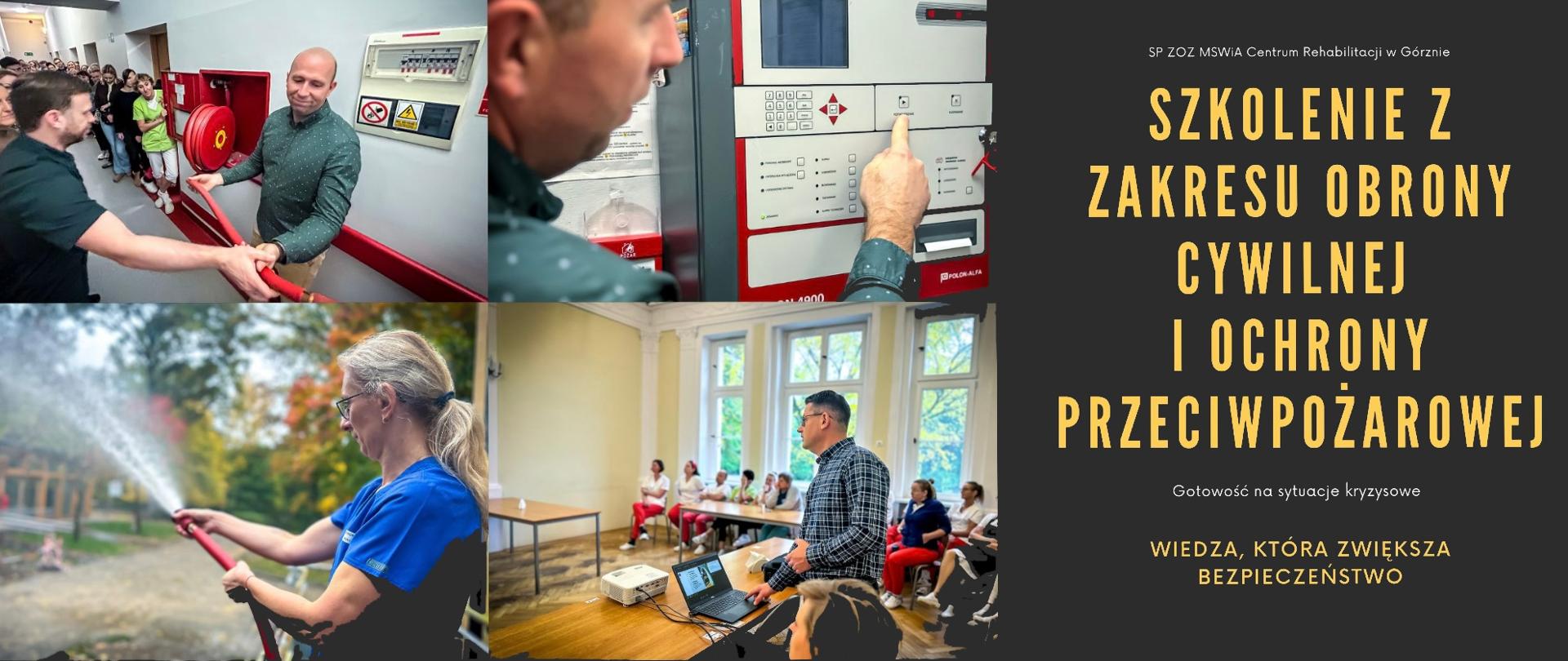 Szkolenie z obrony cywilnej i ochrony przeciwpożarowej.