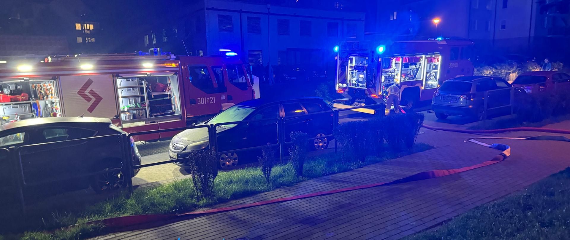 Pożar mieszkania w Olsztynie, ul. Srebrna