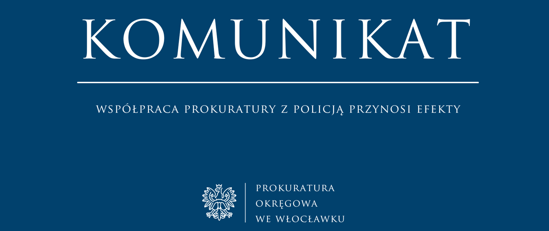 Komunikat Prokuratury Okręgowej we Włocławku
