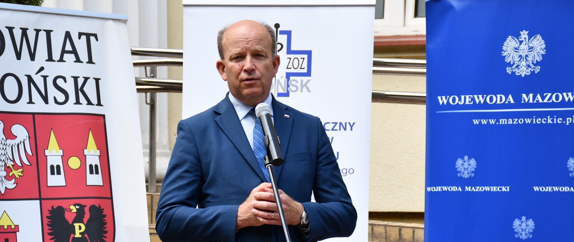 Wizyta Wojewody Mazowieckiego Konstantego Radziwiłła w Samodzielnym Publicznym Zespole Zakładów Opieki Zdrowotnej w Płońsku