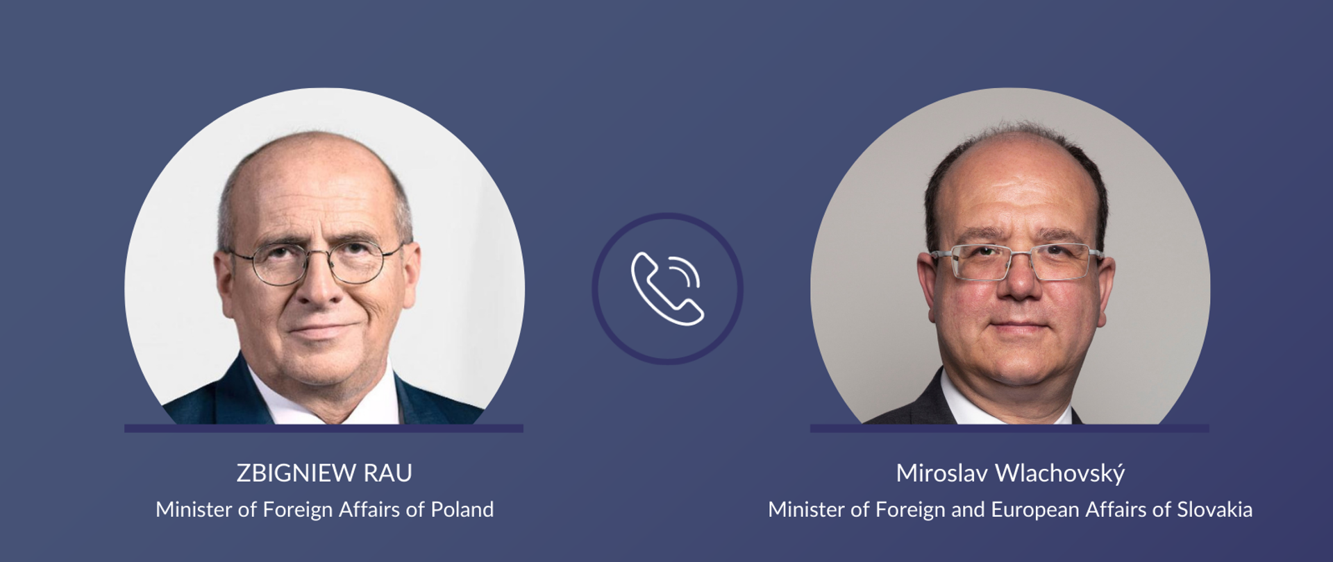 Phone call between Polish and Slovak foreign ministers