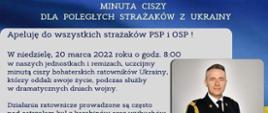 minuta ciszy dla poległych strażaków na Ukrainie