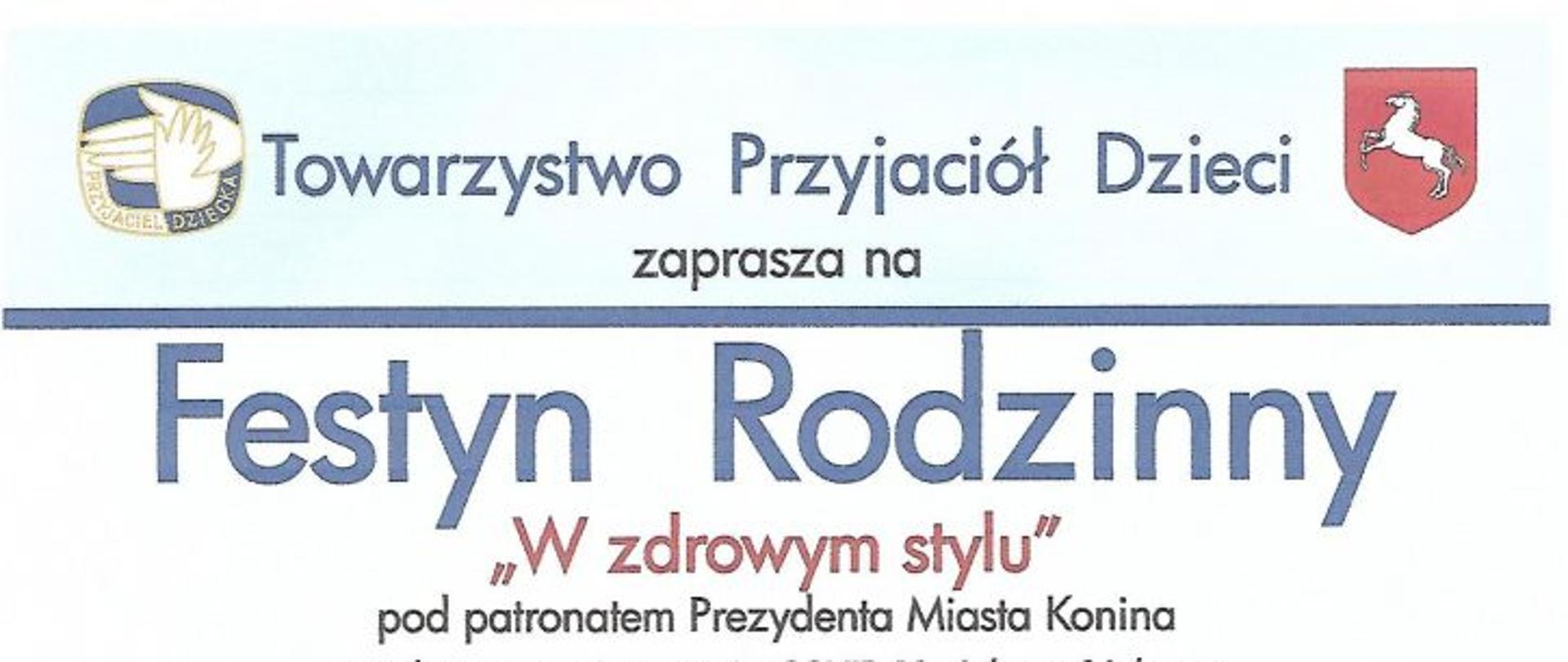 Festyn Rodzinny W zdrowym stylu TPD w Koninie z udziałem PSSE w Koninie