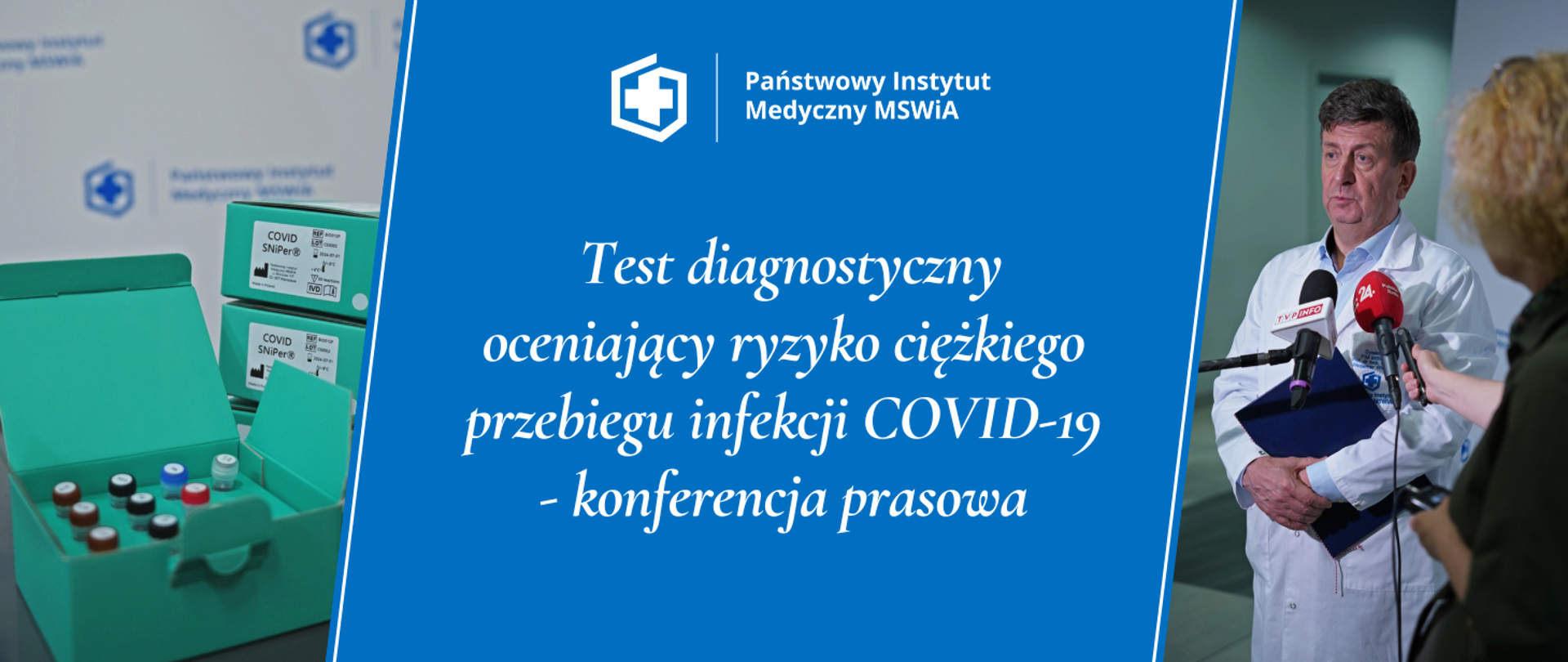 Test diagnostyczny oceniający ryzyko ciężkiego przebiegu infekcji COVID-19 - konferencja prasowa