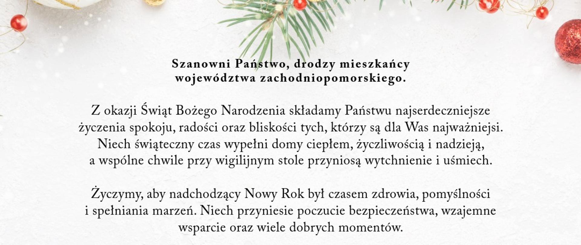 życzenia świąteczne wojewody i wicewojewodów 
