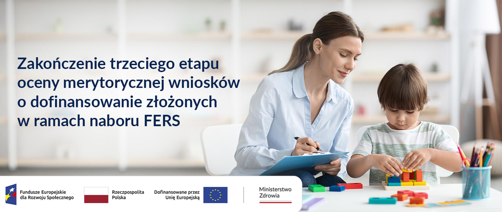 Zakończenie trzeciego etapu oceny merytorycznej wniosków o dofinansowanie złożonych w ramach naboru FERS