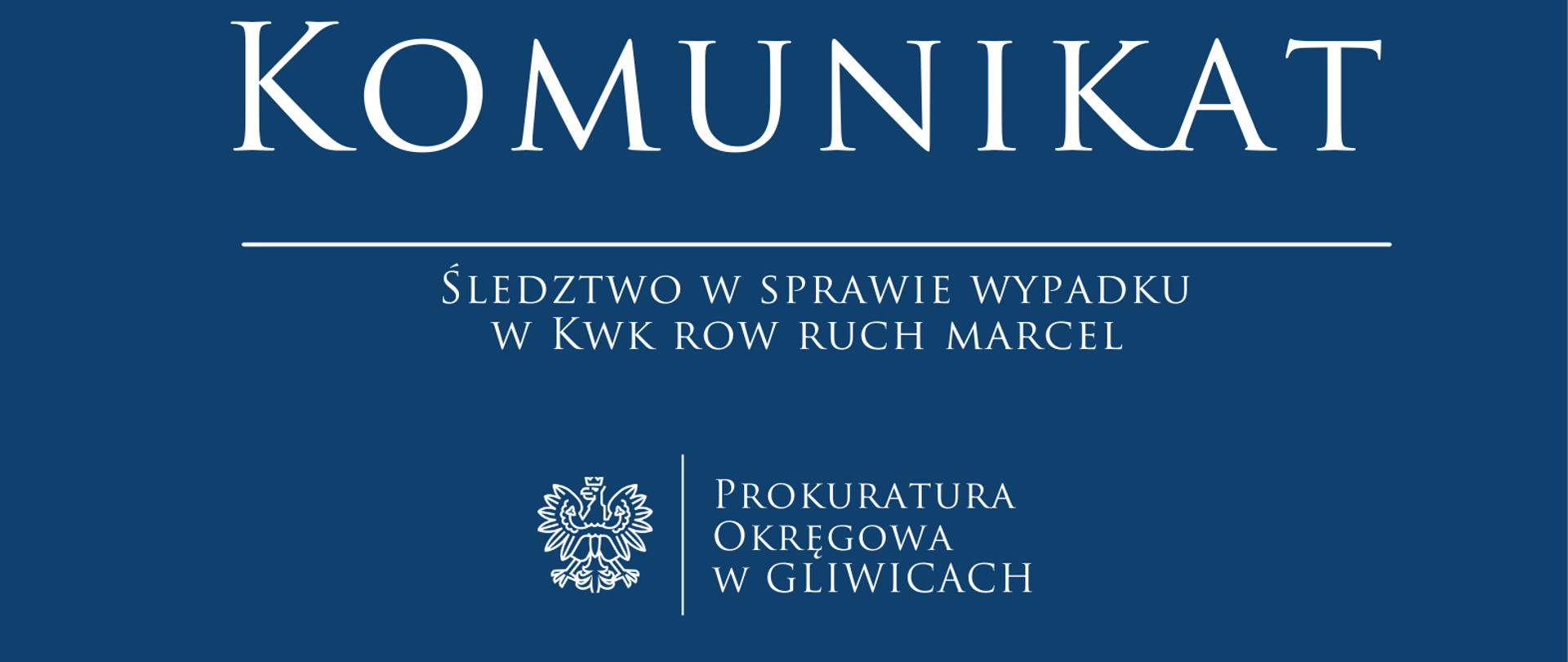 Śledztwo w sprawie wypadku w KWK ROW Ruch Marcel