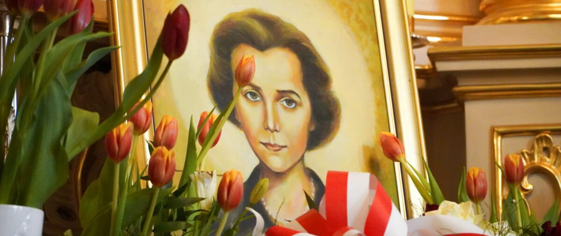 Tablica upamiętniająca postać bł. Natalii Tułasiewicz.