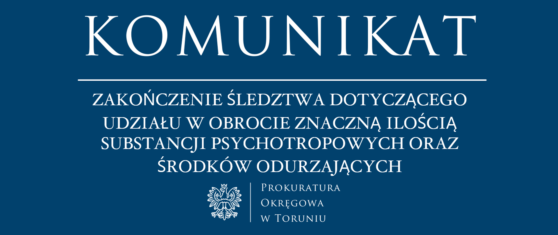 Zakończenie śledztwa dotyczącego udziału