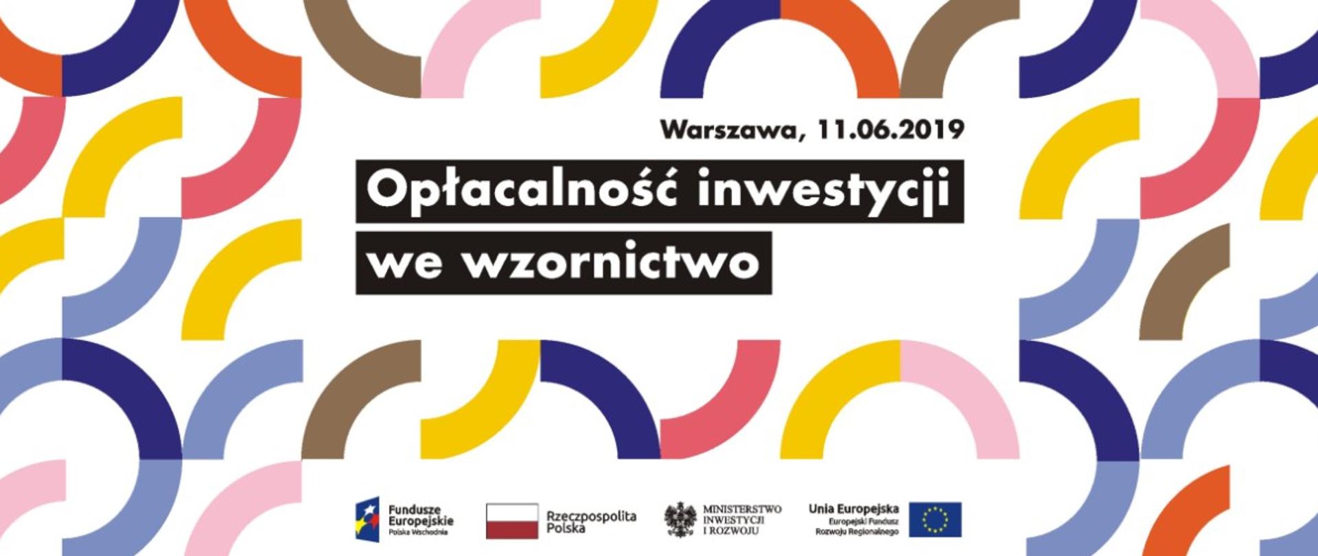 Na grafice napis: "Opłacalność inwestycji we wzornictwo. 11.06.2019"