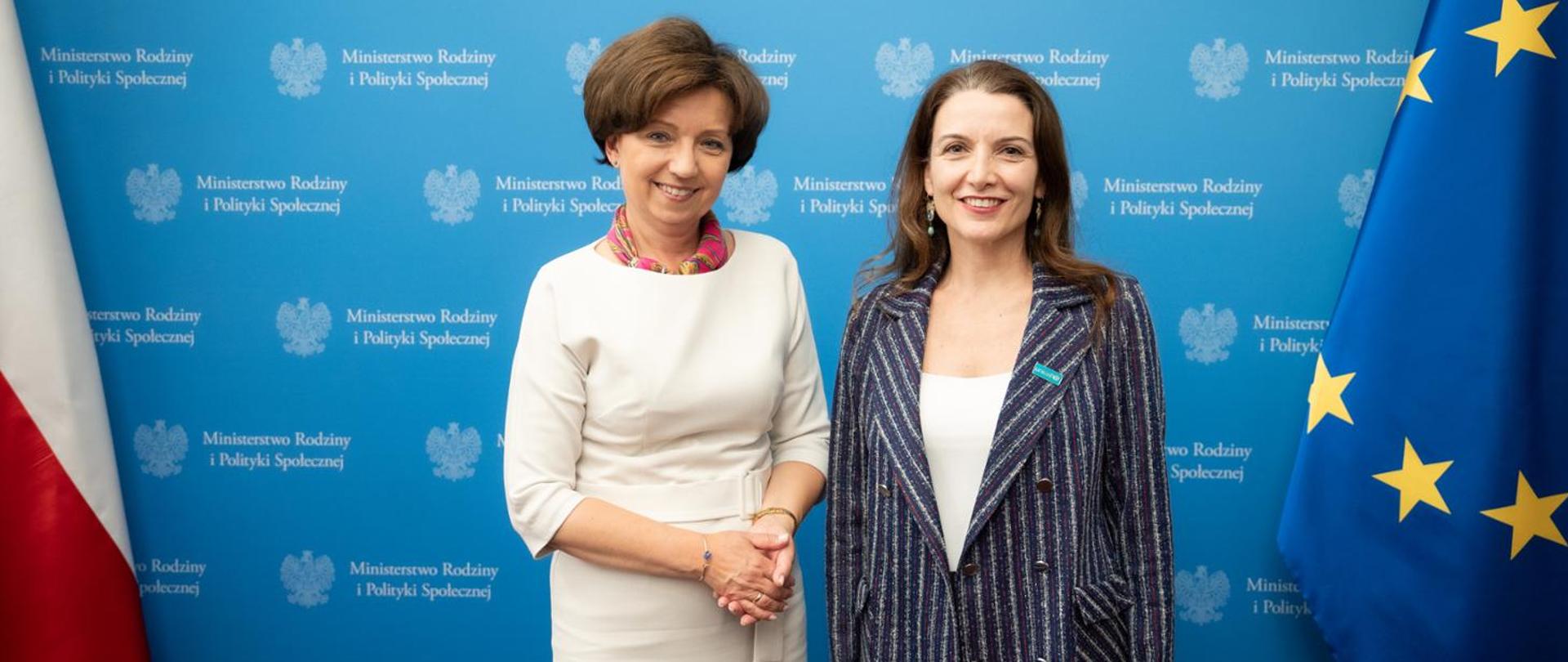 A meeting between Minister Marlena Maląg and the Director of the UNICEF Regional Office