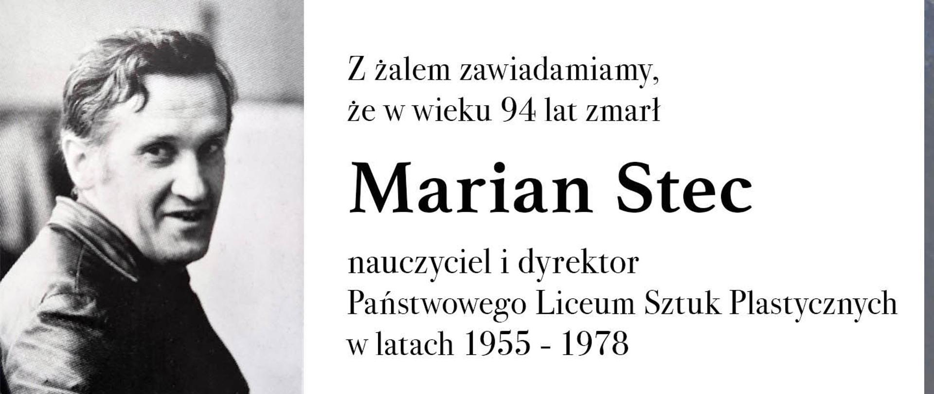 Marian Stec, 1929 - 2023