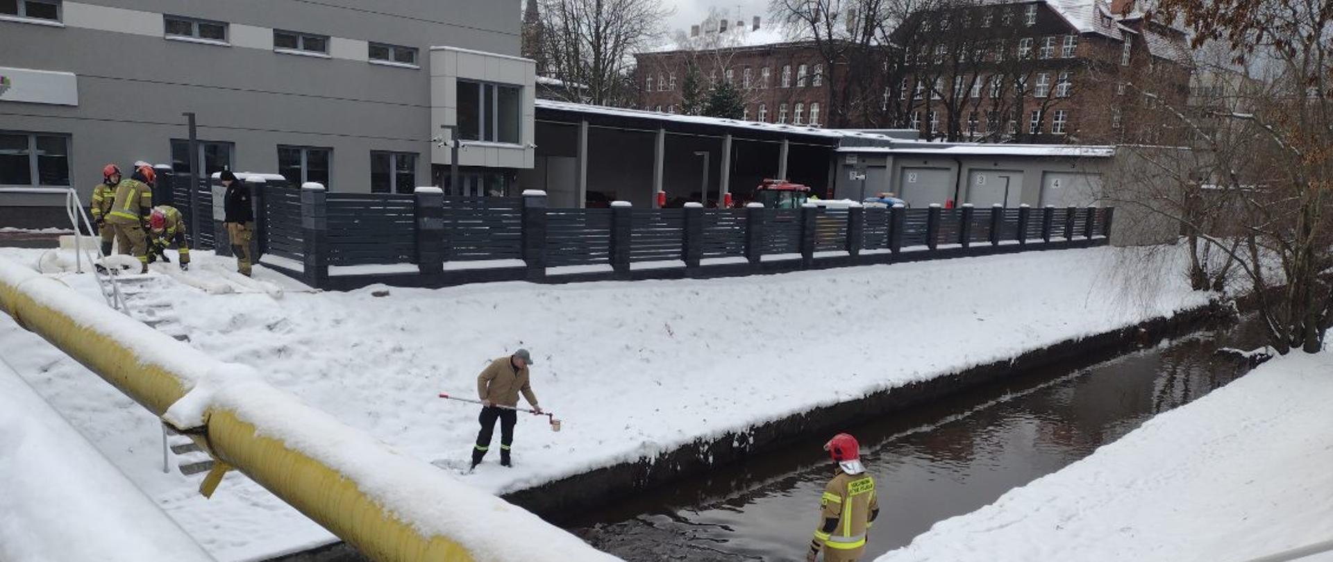 Pobór prób z rzeki Rawy