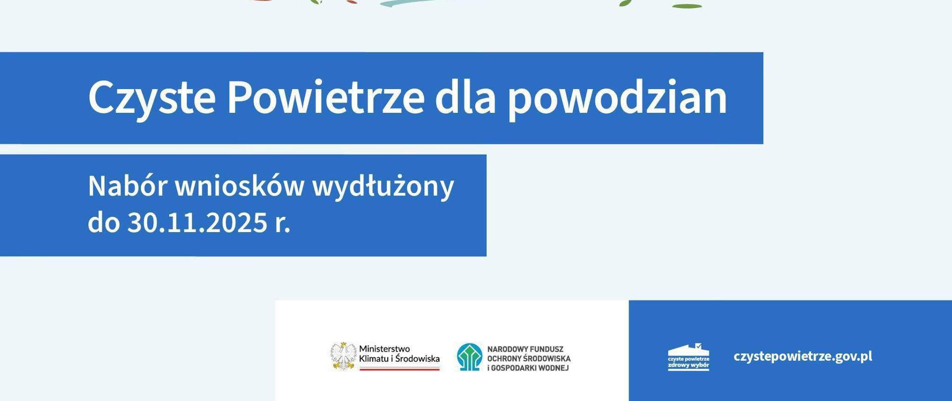 Czyste powietrze dla powodzian