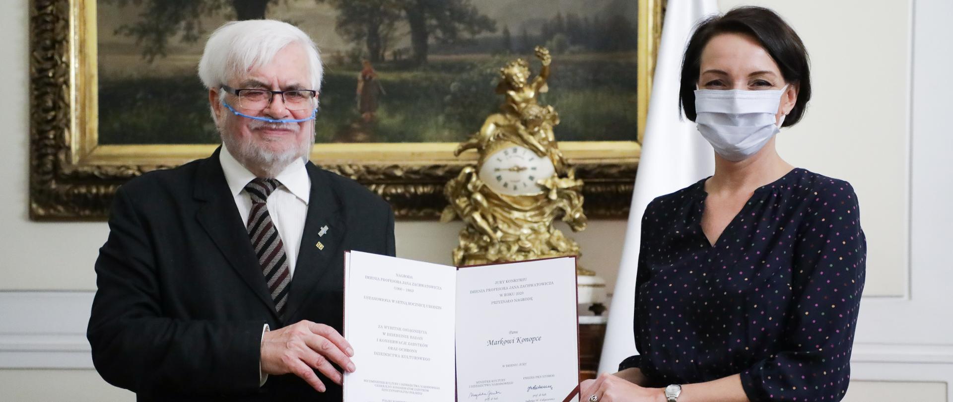 Marek Konopka uhonorowany nagrodą im. prof. Jana Zachwatowicza, fot. Danuta Matloch