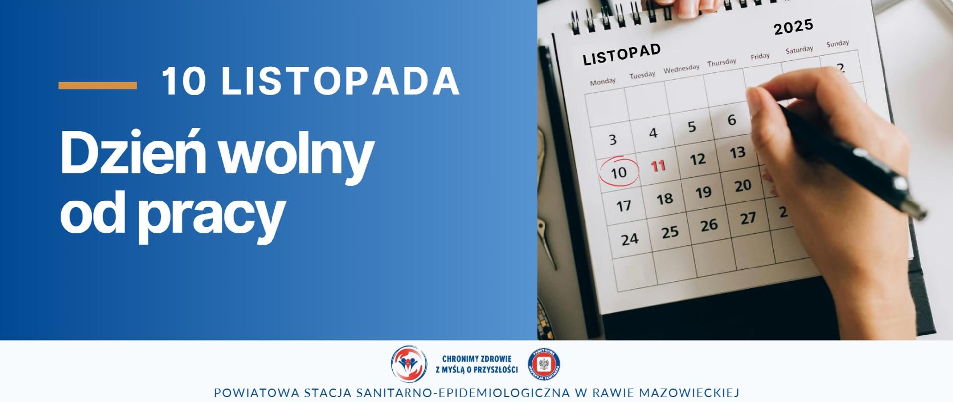 10 listopad wolne 2025 tło