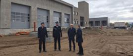 Wizytacja Podsekretarza Stanu na placu budowy Komendy Powiatowej Państwowej Straży Pożarnej w Kłodzku i Jednostki Ratowniczo-Gaśniczej