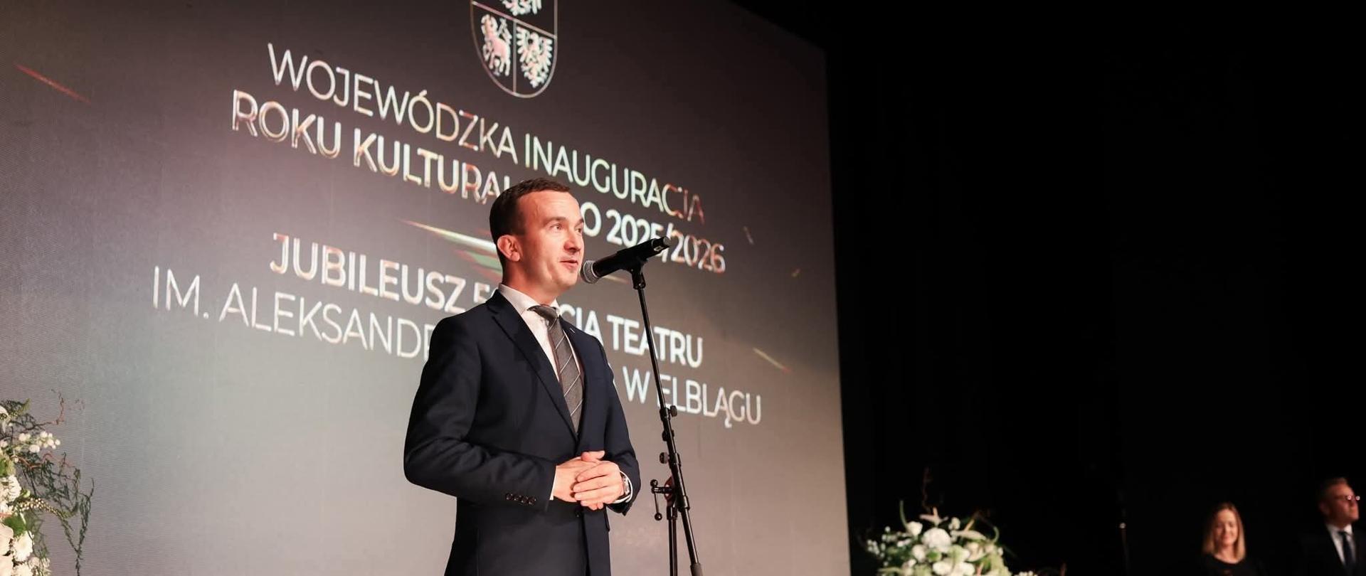 Wicewojewoda Szauer podczas uroczystości