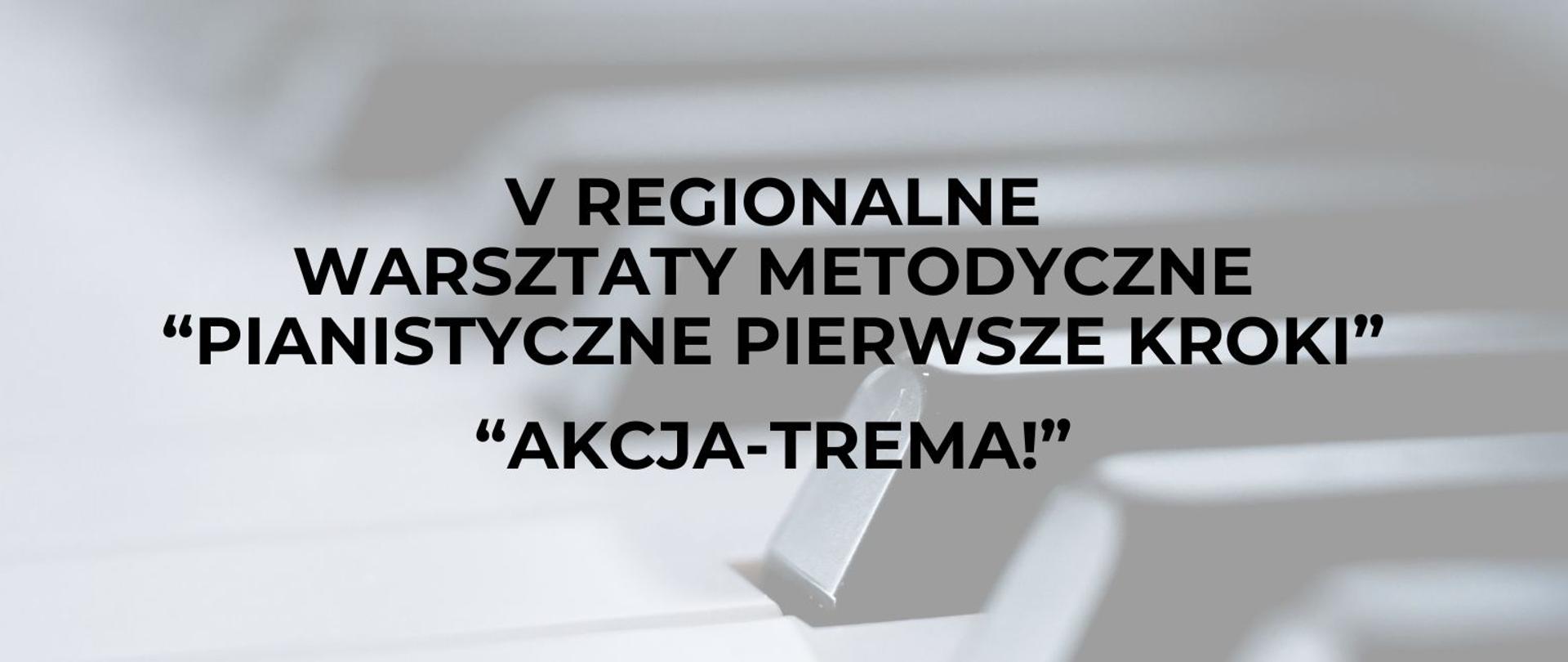 W tle zbliżenie na klawiaturę, na nim nazwa wydarzenia
