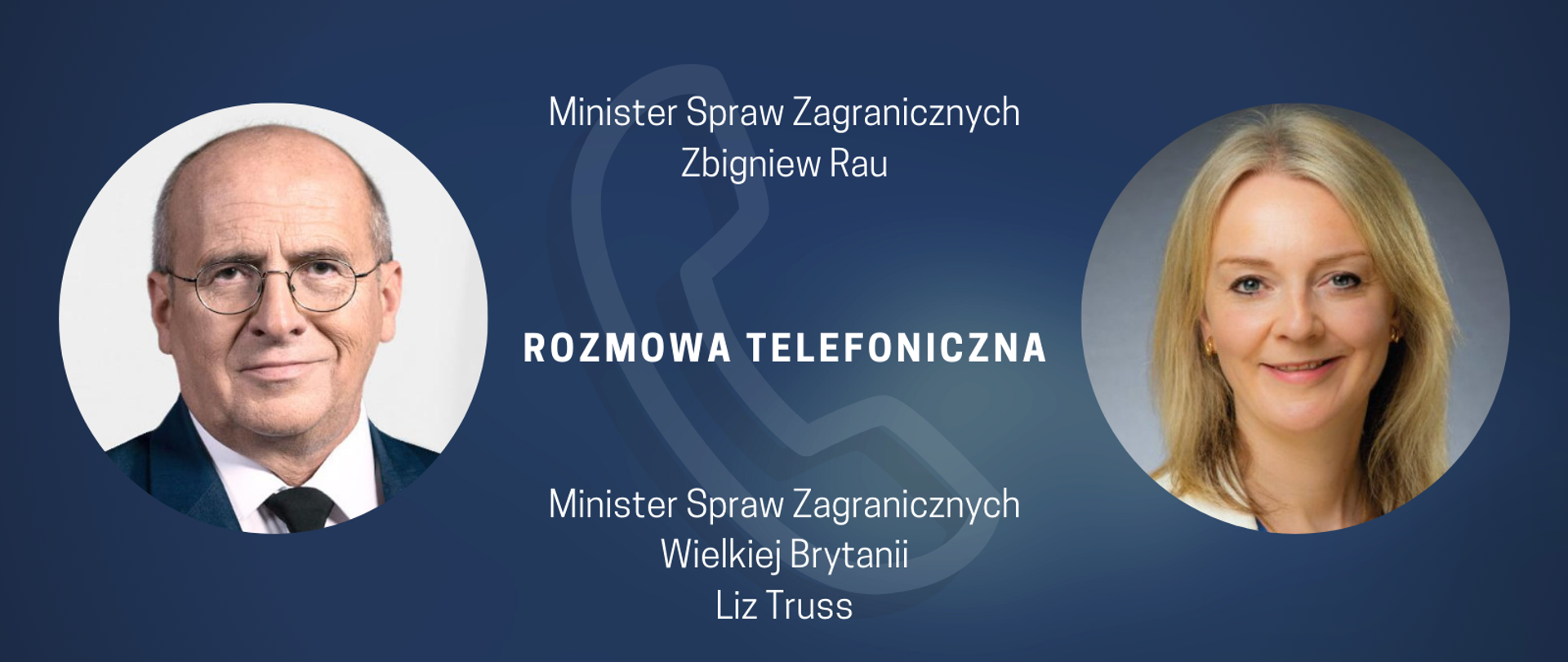 Rozmowa telefoniczna ministrów spraw zagranicznych Polski i Wielkiej Brytanii
