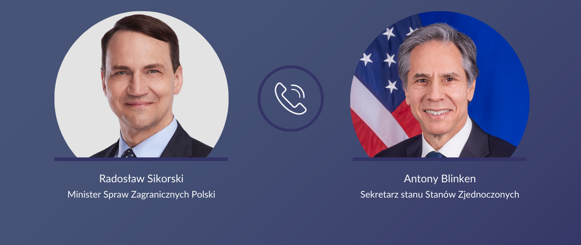 Minister Sikorski i Blinken 