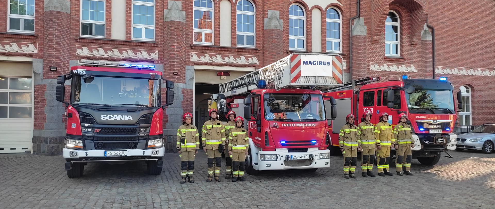 Hołd dla zmarłego strażaka