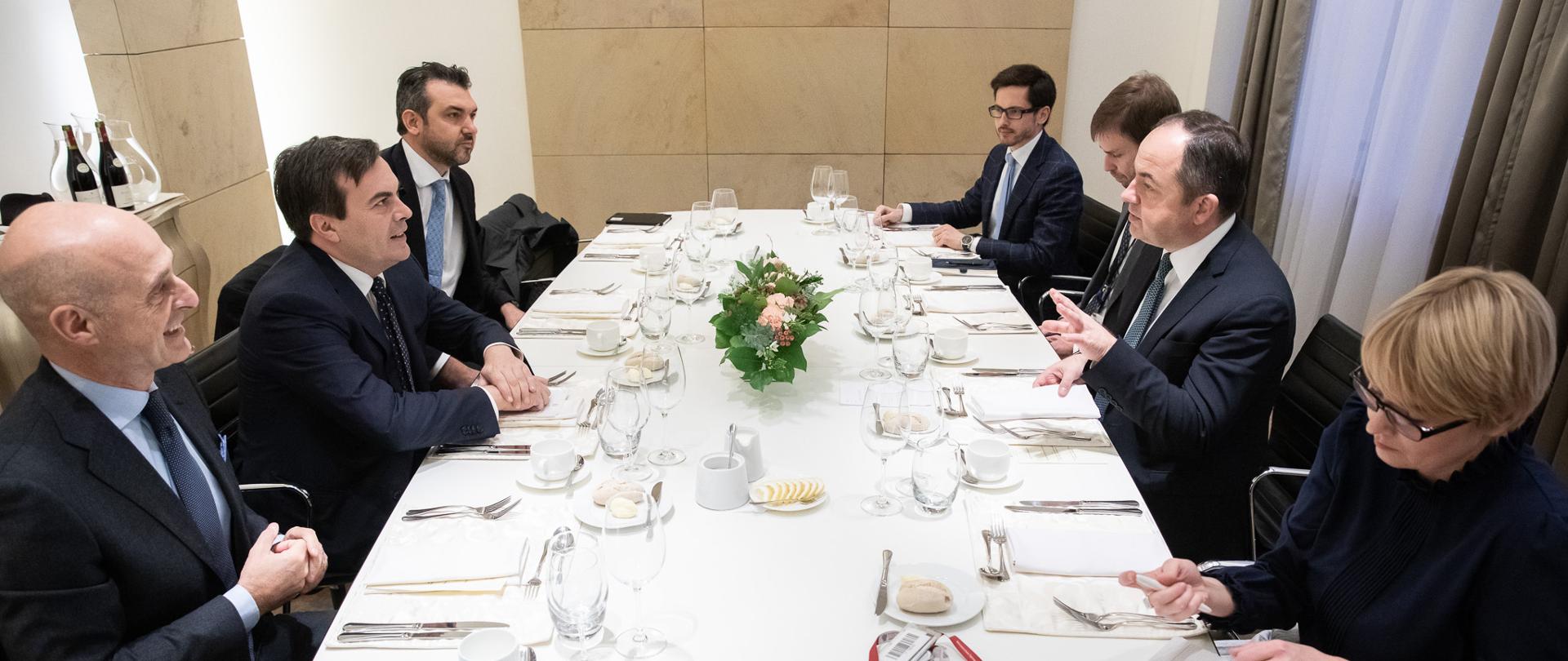 Spotkanie ministra Konrada Szymańskiego z ministrem ds. europejskich Włoch Vincenzo Amendolą 