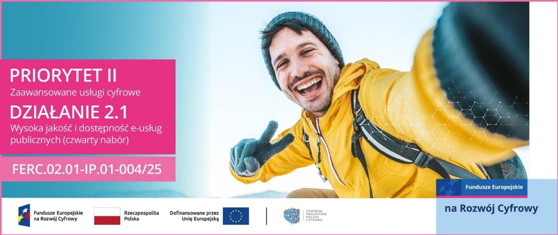 Grafika konkursu z programu Fundusze Europejskie na Rozwój Cyfrowy