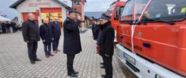Uroczyste przekazanie samochodów pożarniczych jednostkom OSP: Hartowiec, Rumian i Koszelewy