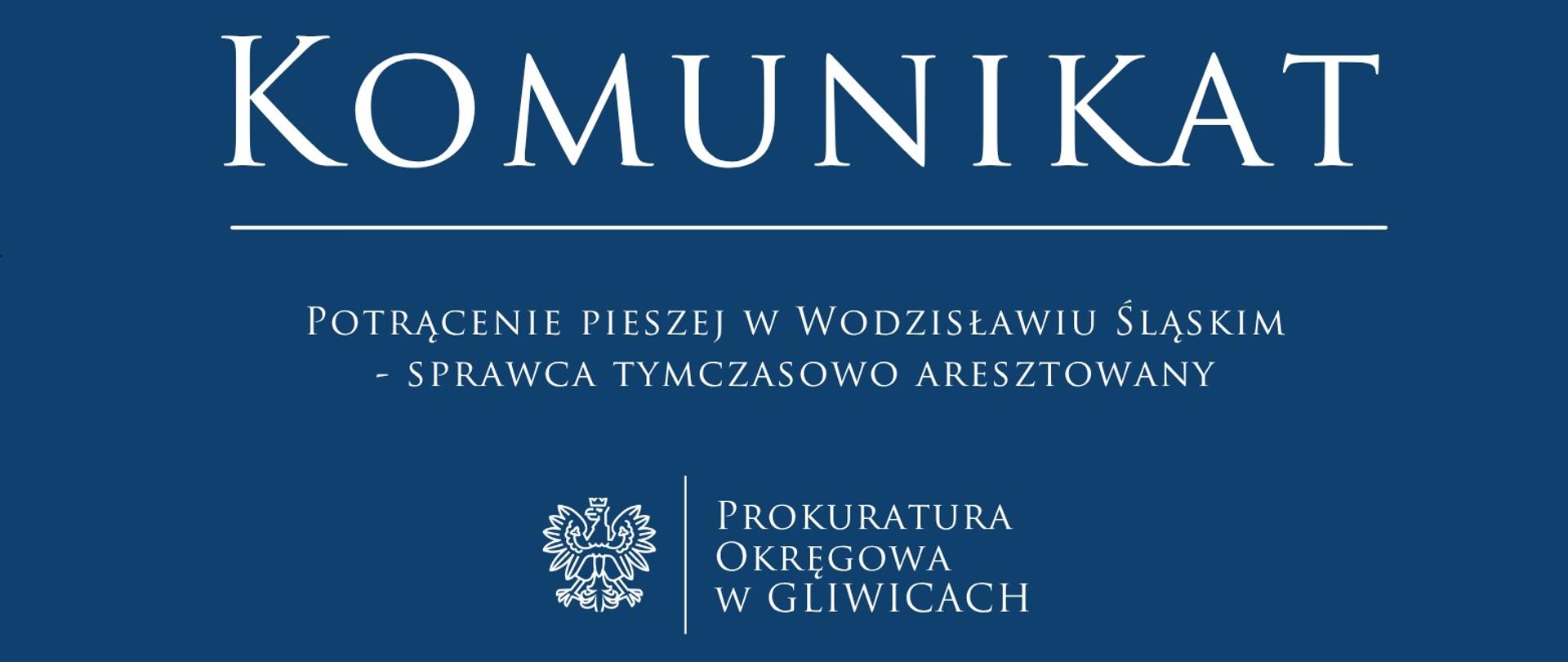 Potrącenie pieszej w Wodzisławiu Śląskim - sprawca tymczasowo aresztowany