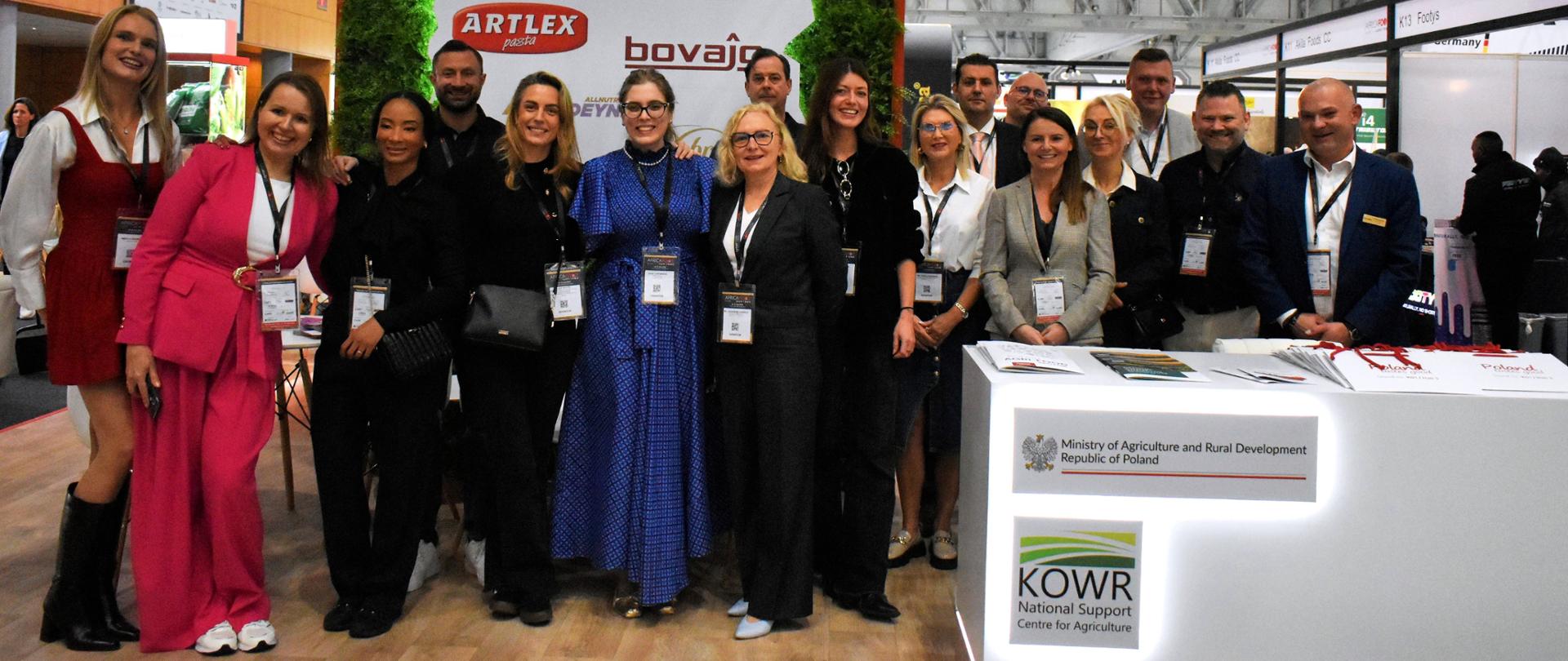 At the Poland Tastes Good national stand at the 2026 Africa Food Show in Cape Town together with all exhibitors and representatives of the Ministry of Agriculture and Rural Development