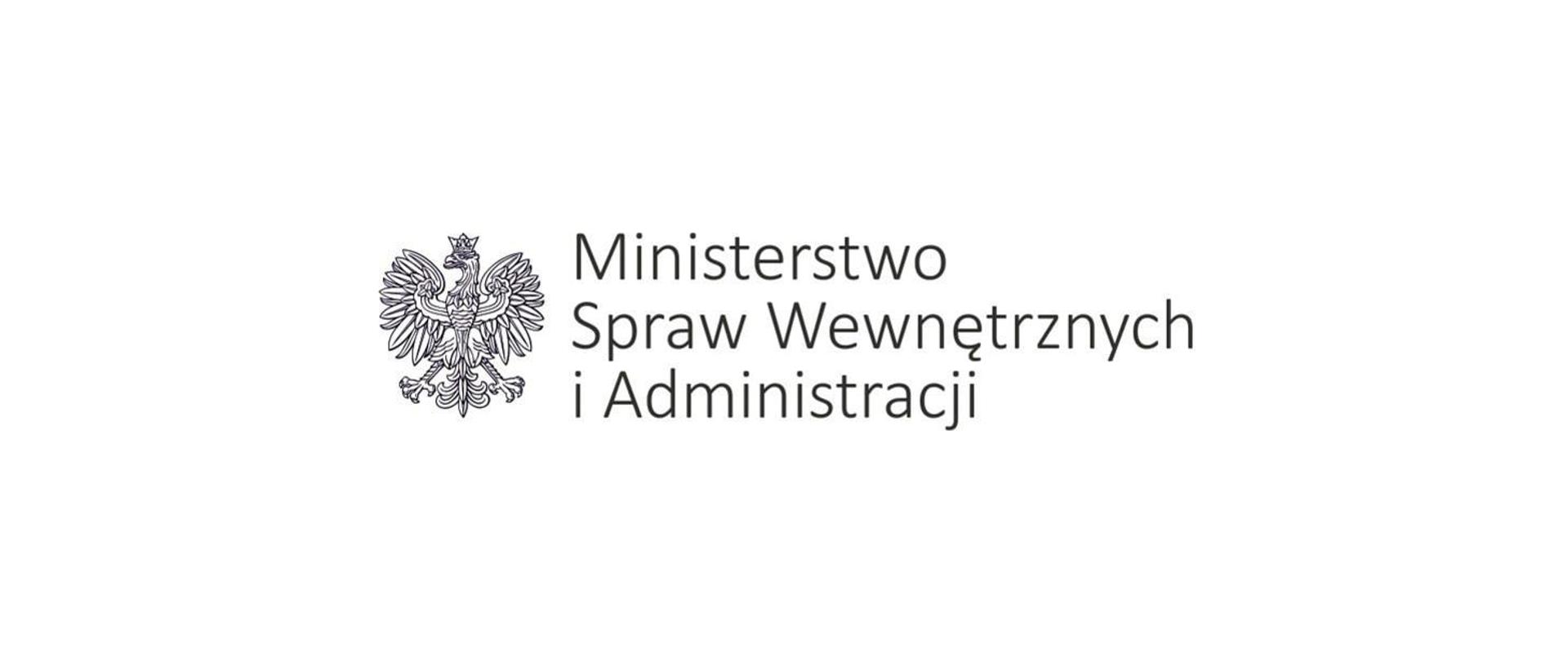 Nagłówek Ministerstwa Spraw Wewnętrznych i Administracji
