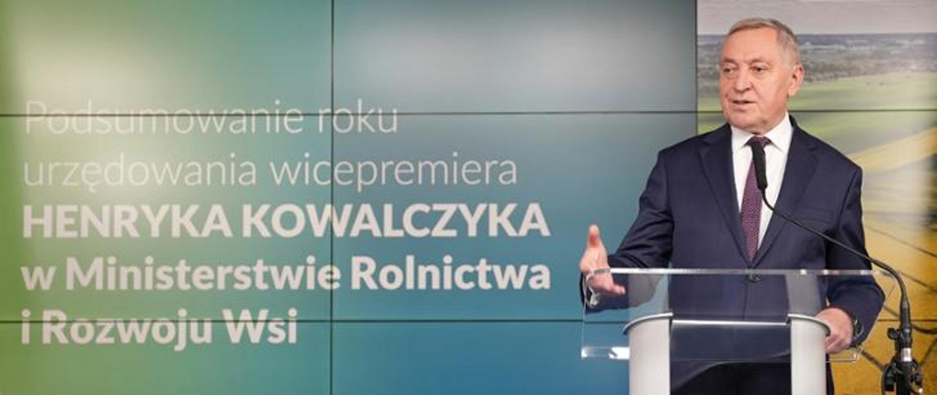 Wicepremier Henryk Kowalczyk 