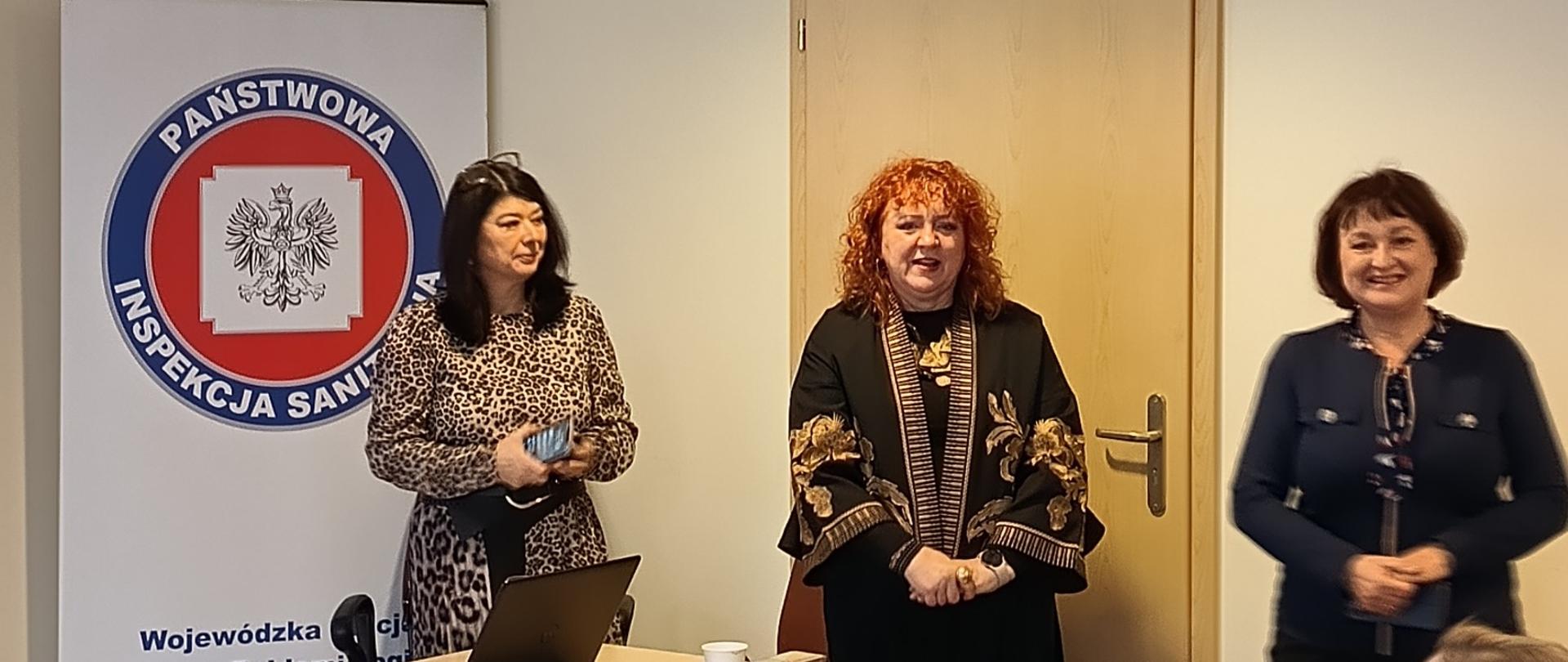 Prelegenci spotkania w WSSE w Opolu w ramach prac Wojewódzkiego Zespołu ds. Monitorowania i Zwalczania Zakażeń Drobnoustrojami Opornymi na Antybiotyki Kluczowe dla Leczenia