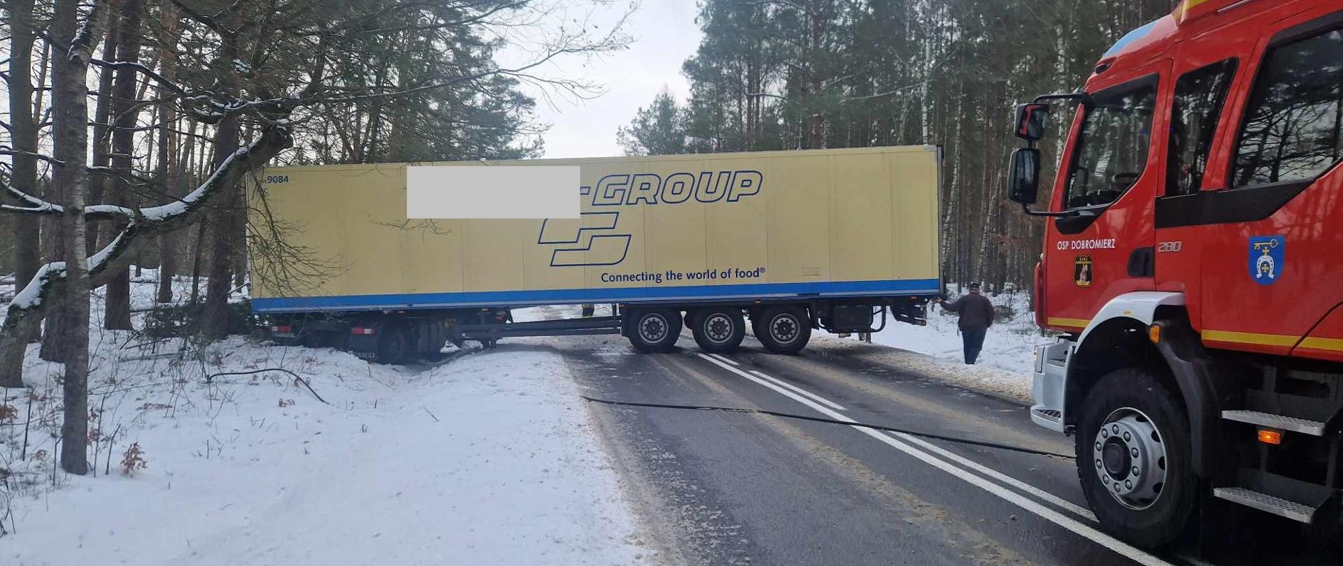 Rączki – droga wojewódzka zablokowana 