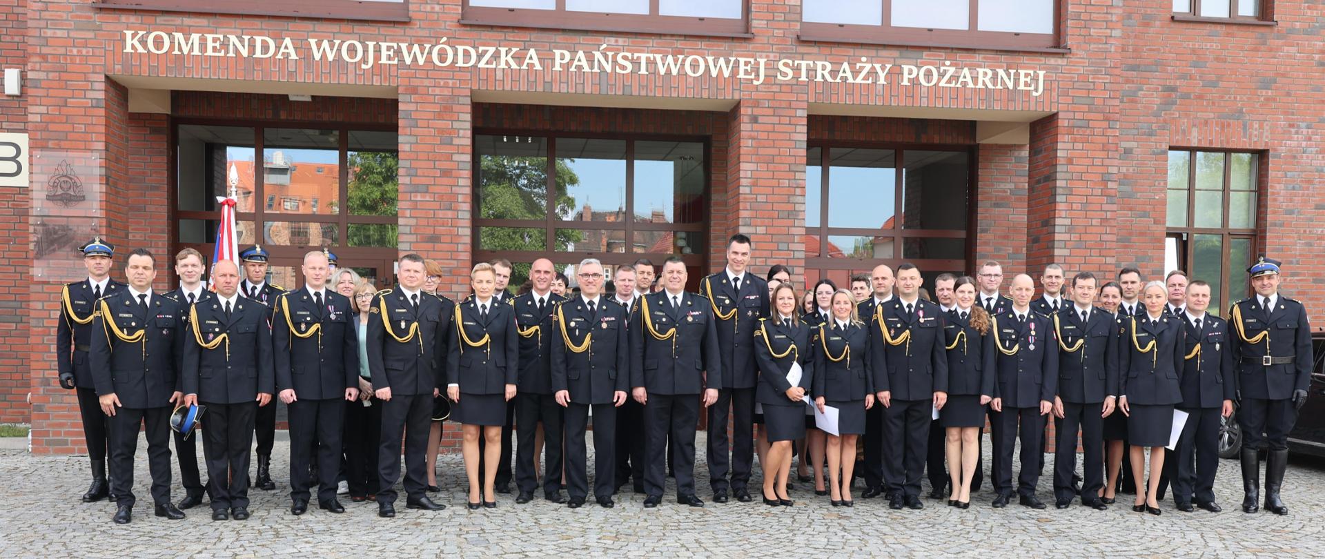 Uroczystość Obchodów Dnia Strażaka w Komendzie Wojewódzkiej PSP we Wrocławiu.