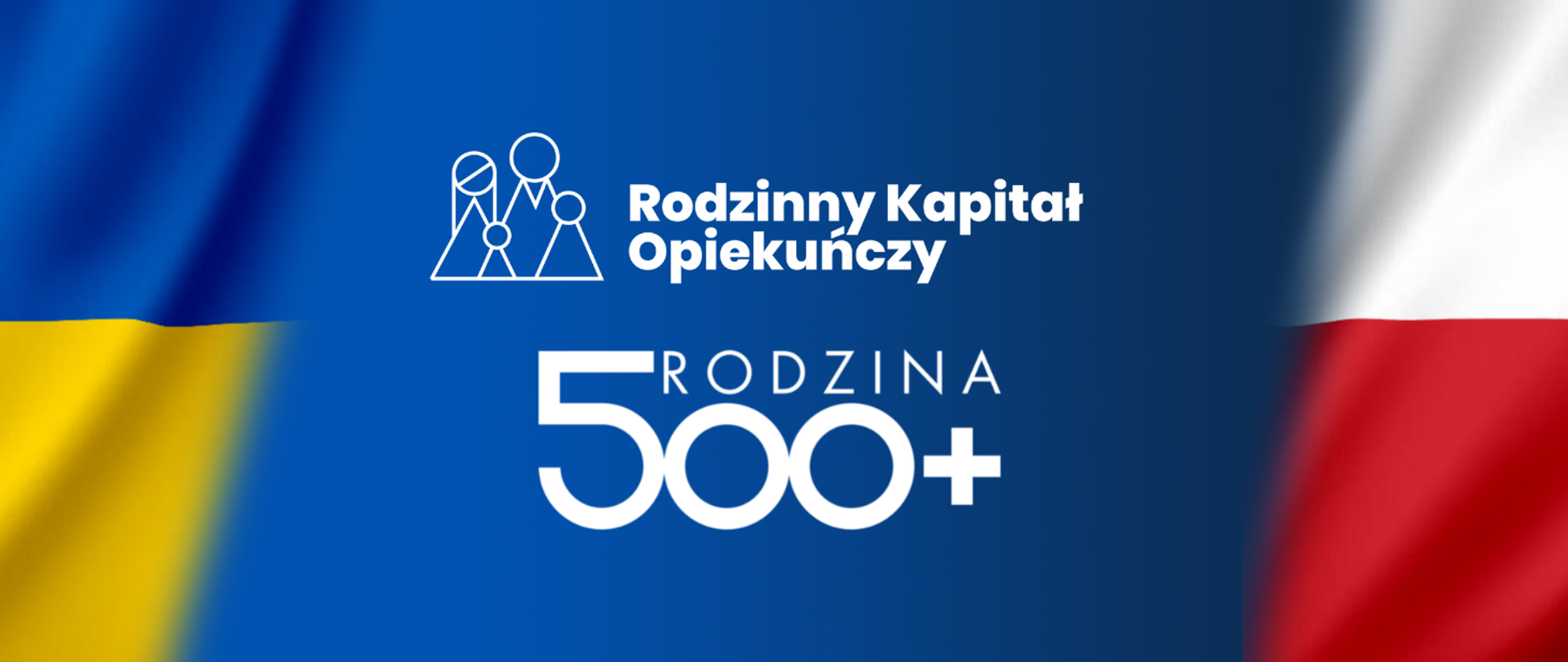 Logotyp programów: Rodzina 500+ oraz Rodzinny Kapitał Opiekuńczy