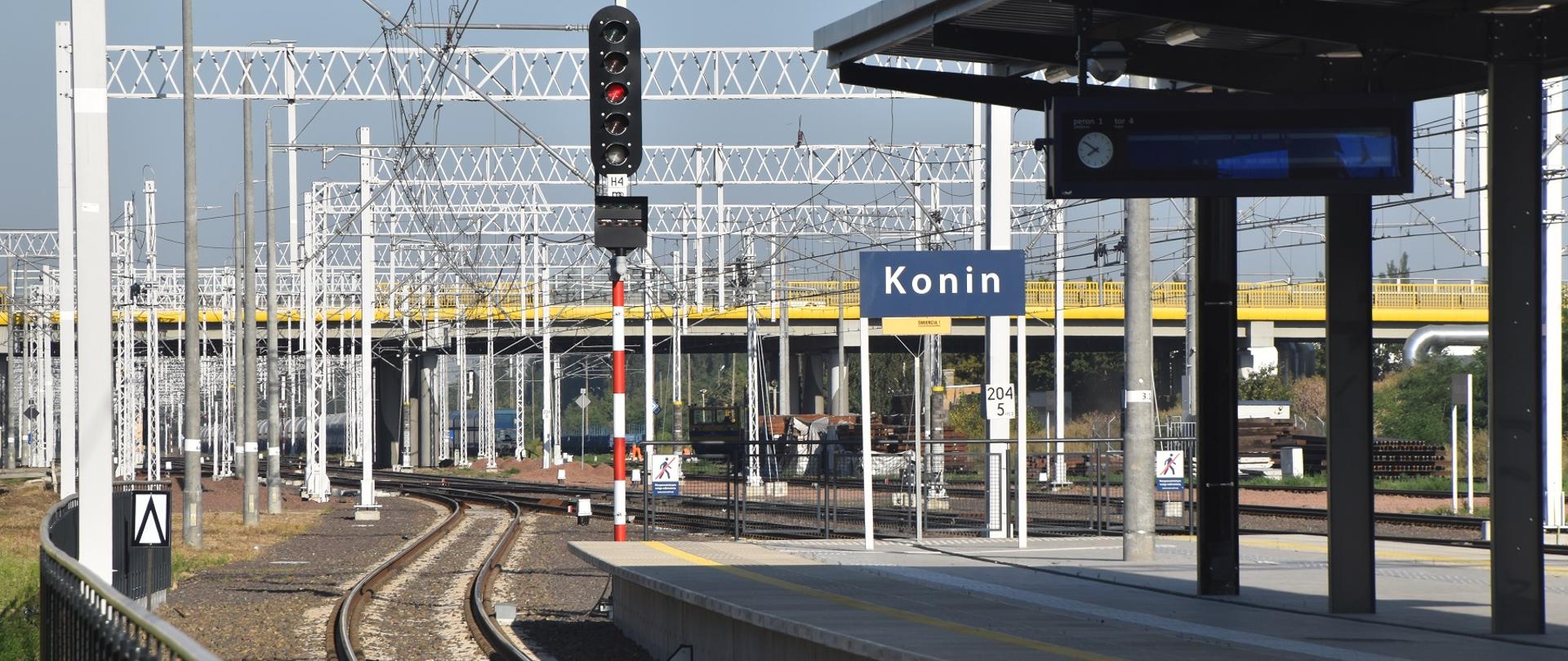 Nowoczesny peron w Koninie