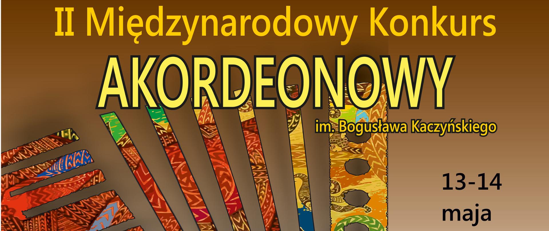 Plakat II Międzynarodowego Konkursu Akordeonowego 