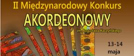 Plakat II Międzynarodowego Konkursu Akordeonowego 