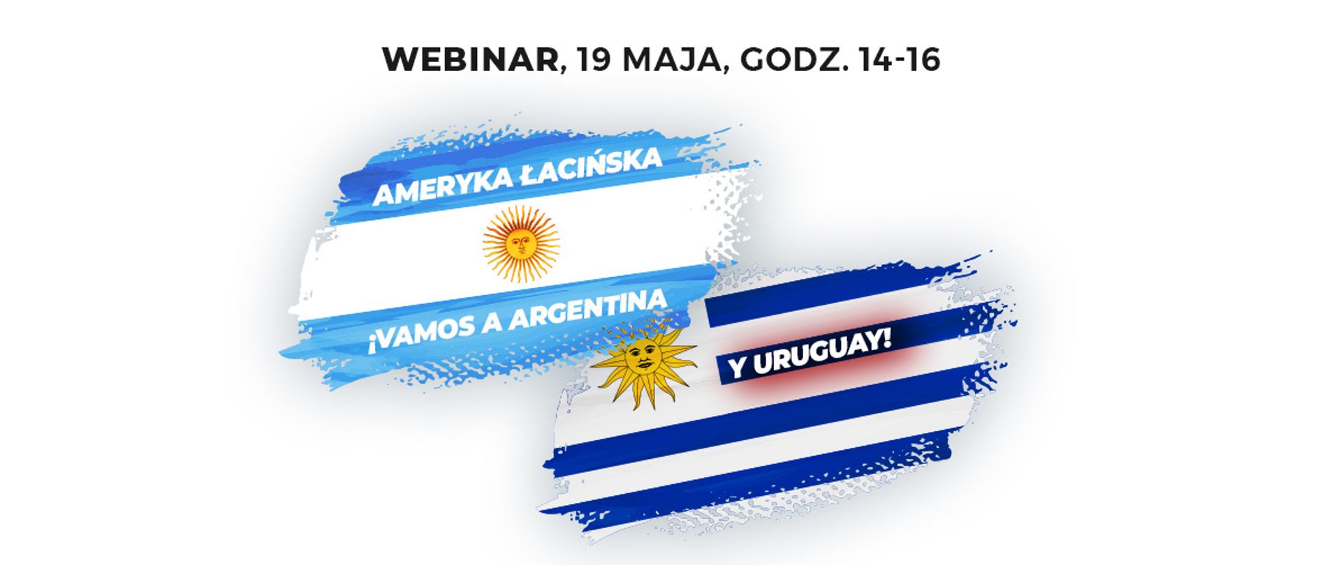 Flagi Argentyny i Urugwaju