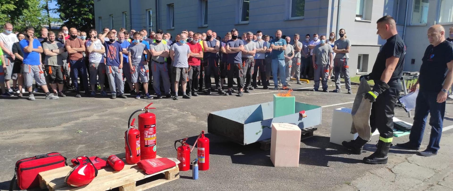 Ćwiczenia połączone ze szkoleniem w zakładzie "Adriana" w Kosowiźnie