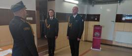 Pożegnanie st. kpt. Radosława Kilanowskiego i ślubowanie nowo przyjętego funkcjonariusza