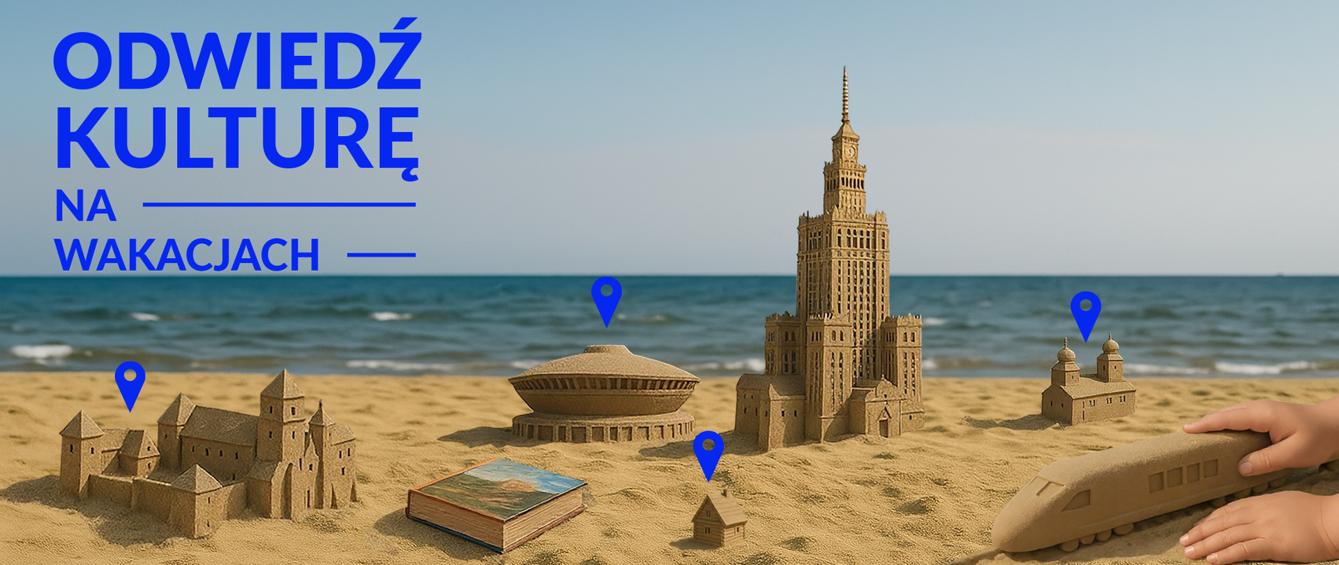 Odwiedź kulturę na wakacjach _grafika powstała przy wykorzystaniu sztucznej inteligencji