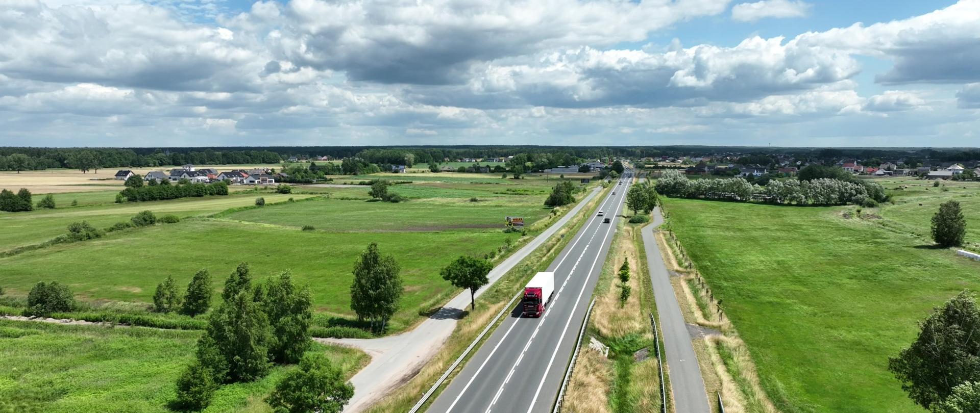 Fragment DK46 w okolicach Lędzin