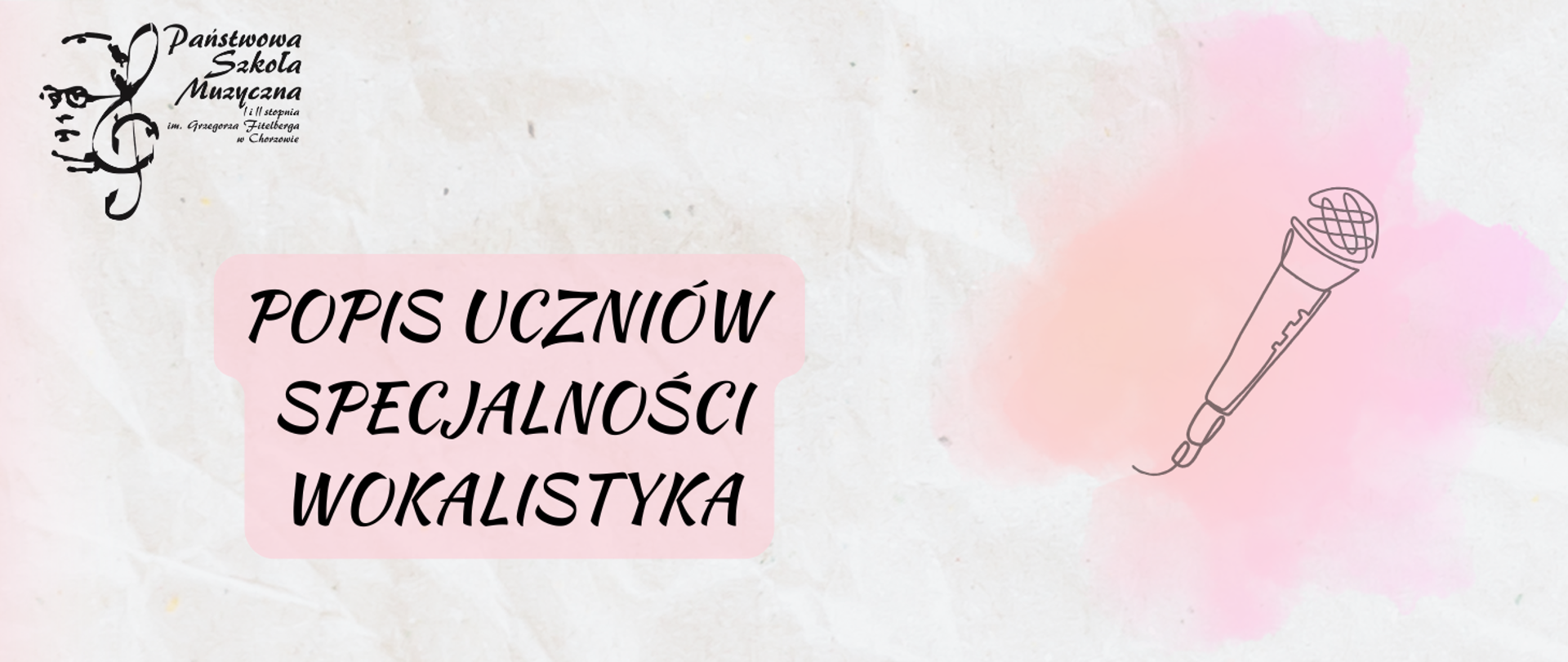 Baner Popis uczniów specjalności wokalistyka