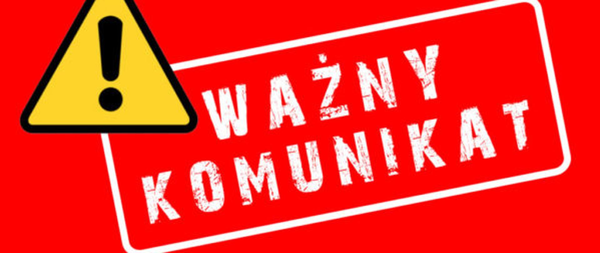 ważny komunikat
