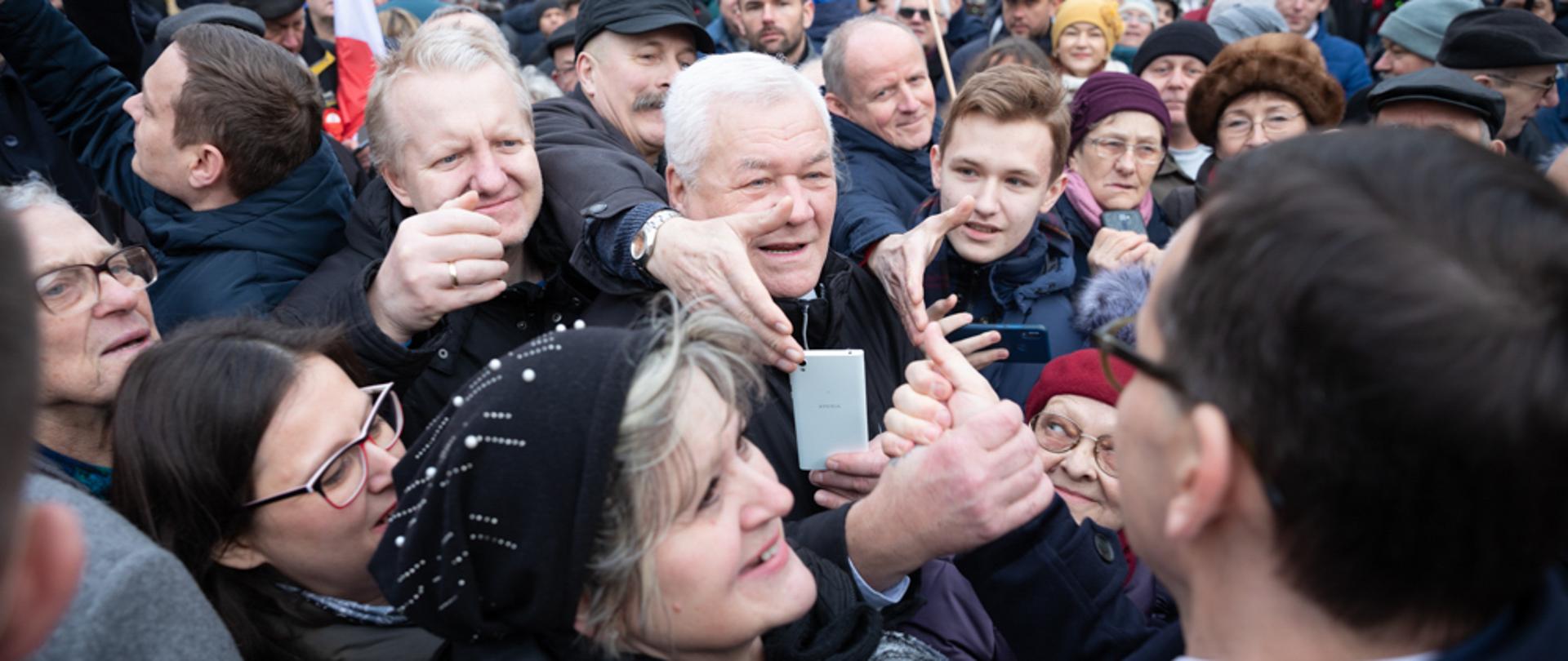 Premier z mieszkańcami Bydgoszczy.
