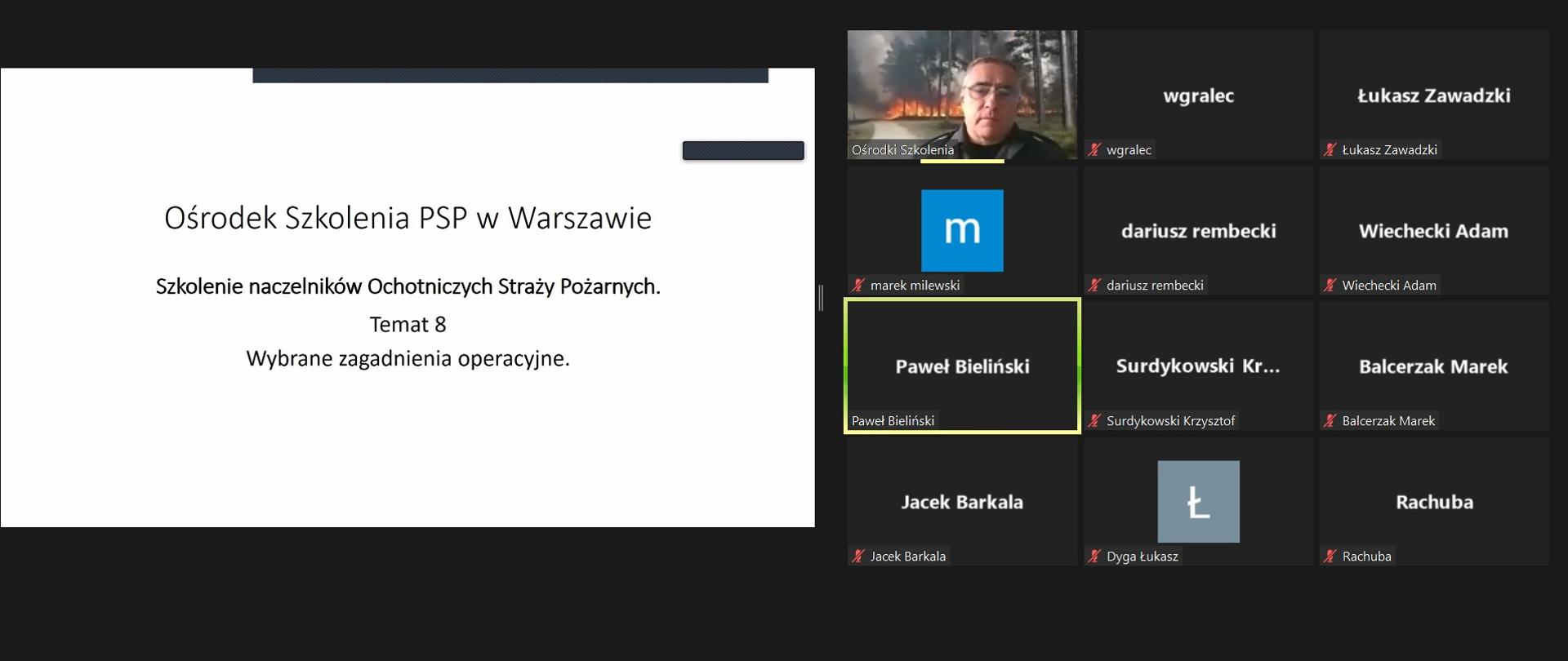 Szkolenie dla kandydatów na Naczelników Ochotniczych Straży Pożarnych.